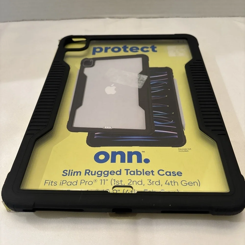 onn. 1042801 Slim Rugged Tablet Case for 11'' Screen iPad Pro and 10.9